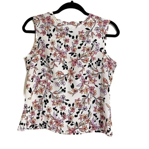KAREN SCOTT Women’s Petite Floral Sleeveless Top - Small - Picture 2 of 9
